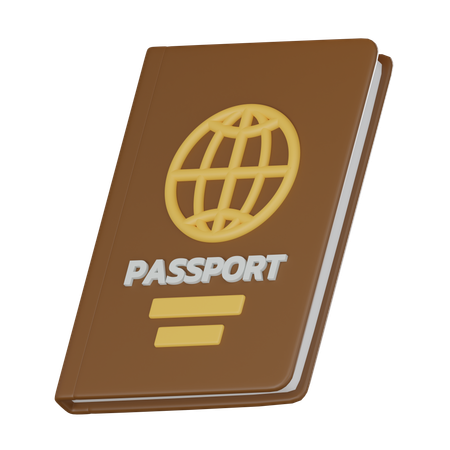 Pasaporte  3D Icon