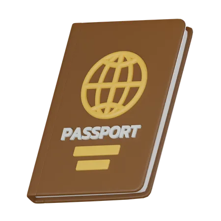 Pasaporte  3D Icon