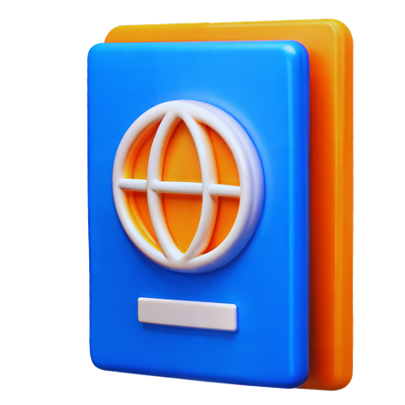 Pasaporte  3D Icon