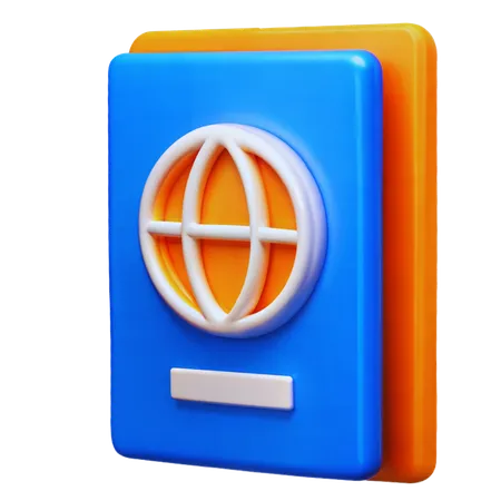 Pasaporte  3D Icon