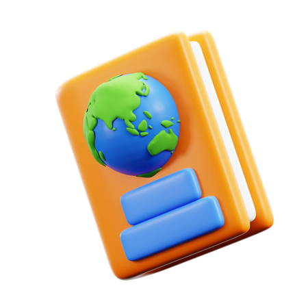 Pasaporte  3D Icon