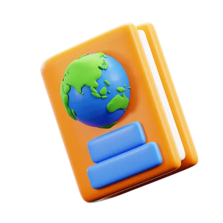 Pasaporte  3D Icon