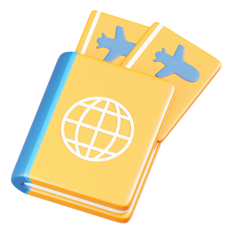 Pasaporte  3D Icon