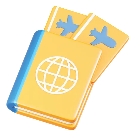 Pasaporte  3D Icon