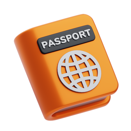 Pasaporte  3D Icon