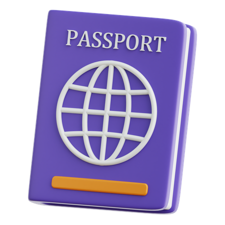 Pasaporte  3D Icon