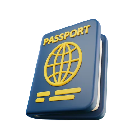 Pasaporte  3D Icon