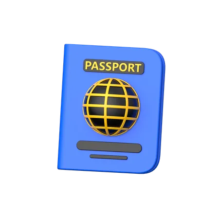 Pasaporte  3D Icon