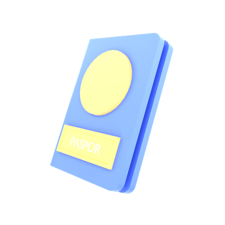 Pasaporte  3D Icon