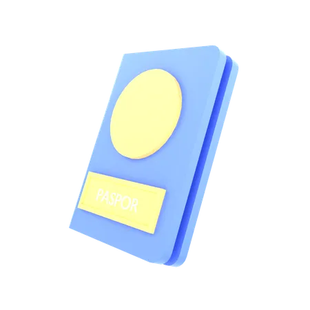 Pasaporte  3D Icon