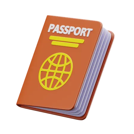 Pasaporte  3D Icon