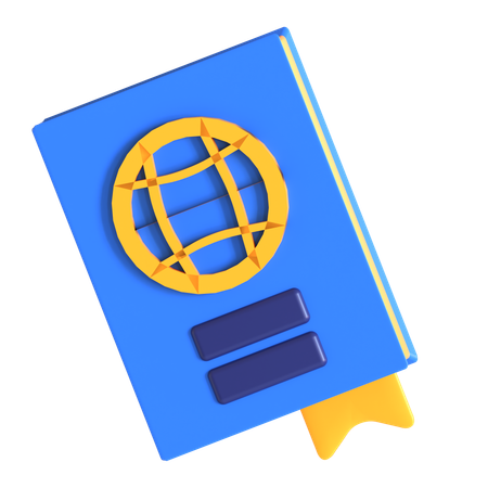 Pasaporte  3D Icon