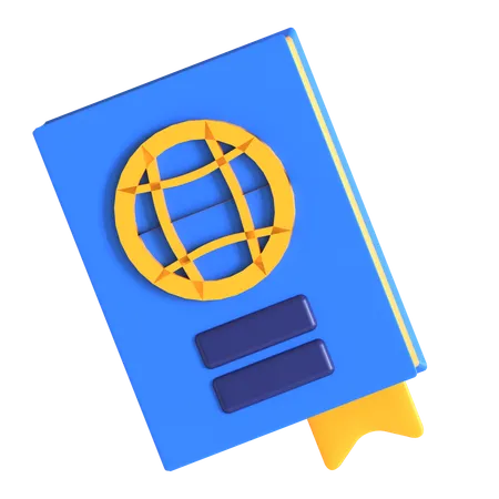 Pasaporte  3D Icon