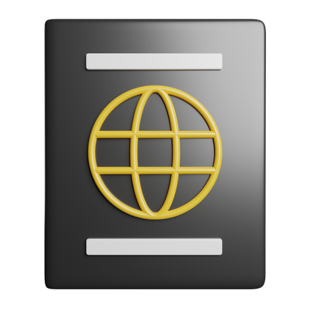 Pasaporte  3D Icon