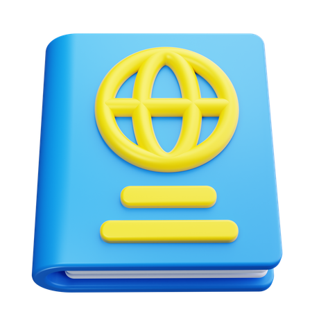 Pasaporte  3D Icon