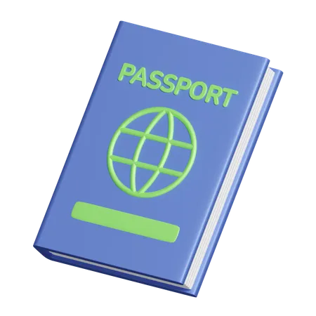 Pasaporte  3D Icon