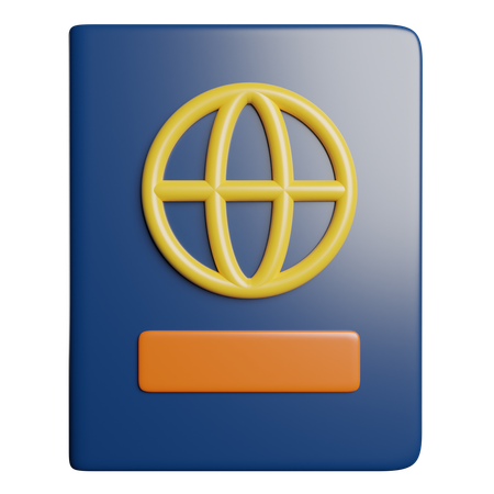 Pasaporte  3D Icon