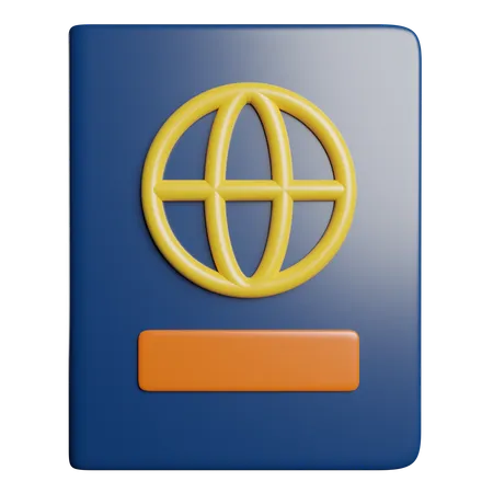 Pasaporte  3D Icon