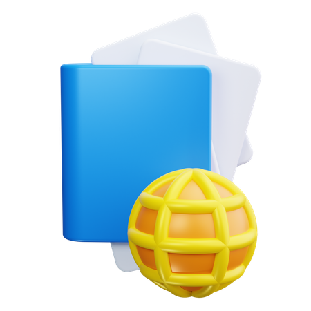 Pasaporte  3D Icon