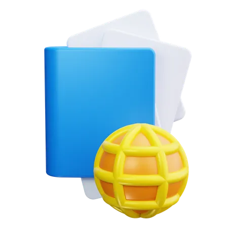 Pasaporte  3D Icon