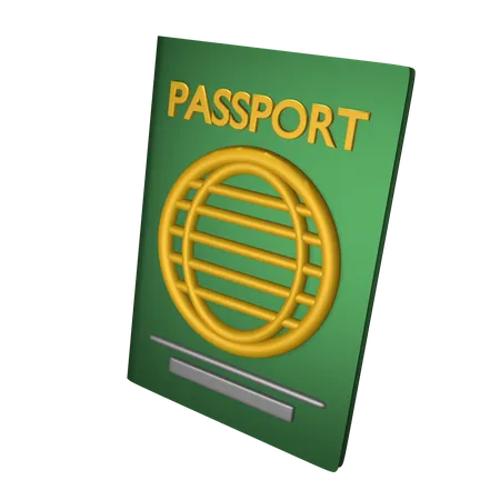 Pasaporte  3D Icon