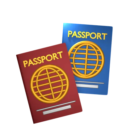 Pasaporte  3D Icon