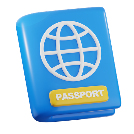 Pasaporte  3D Icon