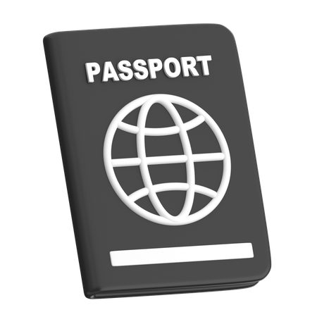 Pasaporte  3D Icon