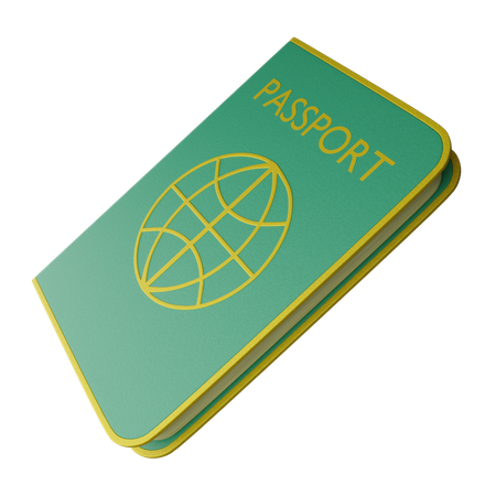 Pasaporte  3D Icon