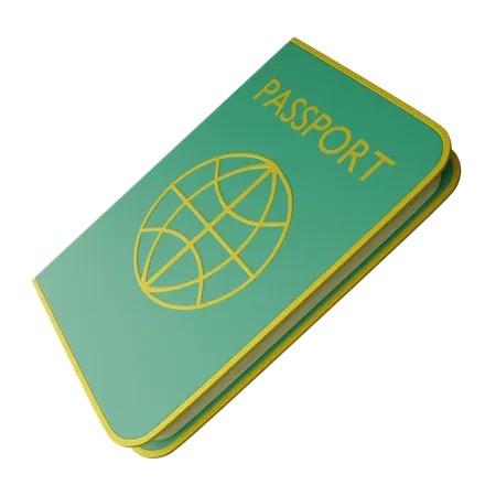 Pasaporte  3D Icon