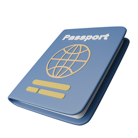 Pasaporte  3D Icon