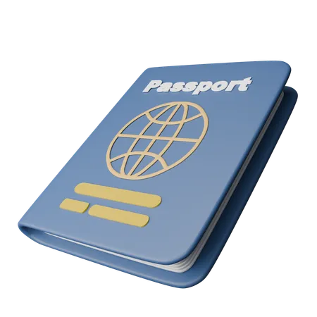 Pasaporte  3D Icon