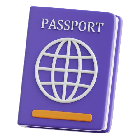 Pasaporte  3D Icon