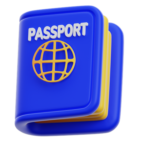 Pasaporte  3D Icon