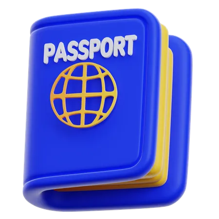 Pasaporte  3D Icon