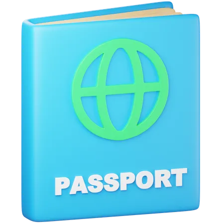 Pasaporte  3D Icon