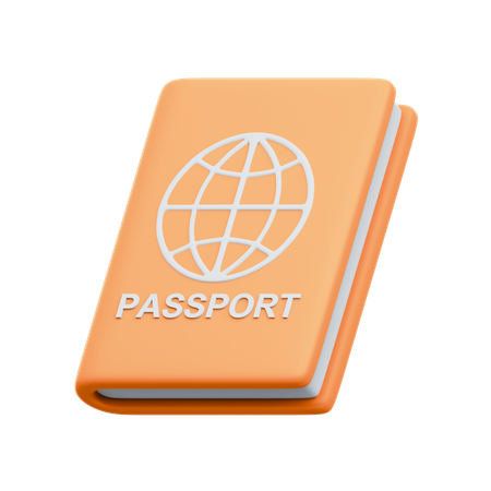 Pasaporte  3D Icon