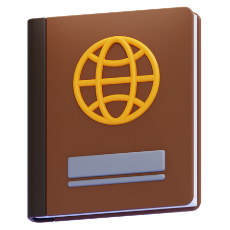 Pasaporte  3D Icon