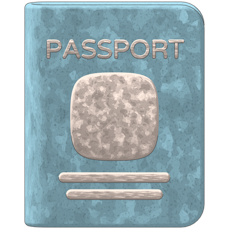 Pasaporte  3D Icon