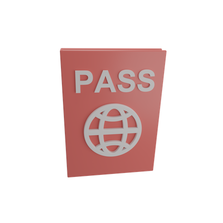 Pasaporte  3D Illustration