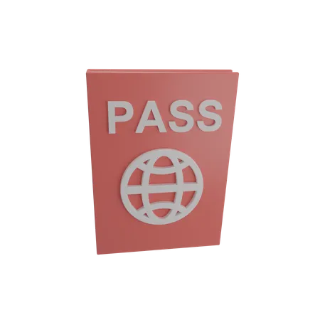 Pasaporte  3D Illustration