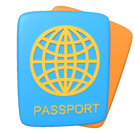 Pasaporte  3D Illustration