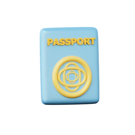 Pasaporte  3D Illustration