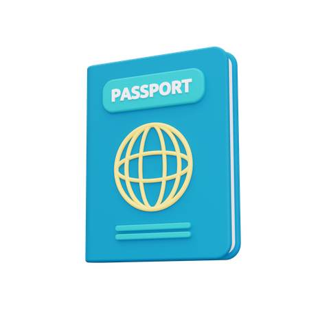 Pasaporte  3D Illustration