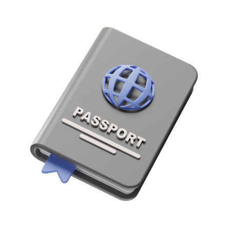 Pasaporte  3D Illustration