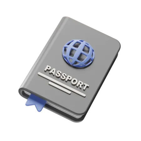 Pasaporte  3D Illustration