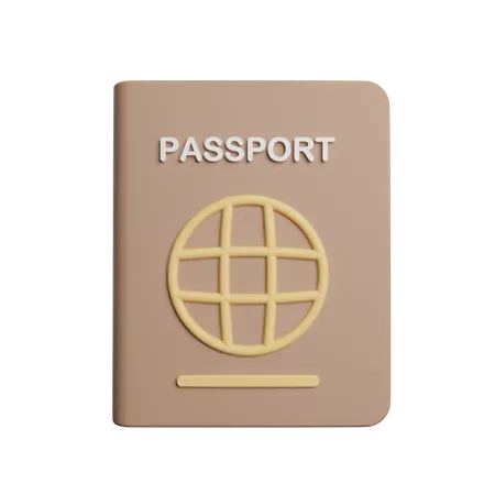 Pasaporte  3D Icon