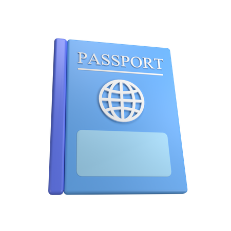 Pasaporte  3D Illustration