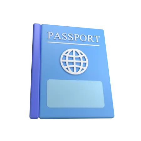 Pasaporte  3D Illustration