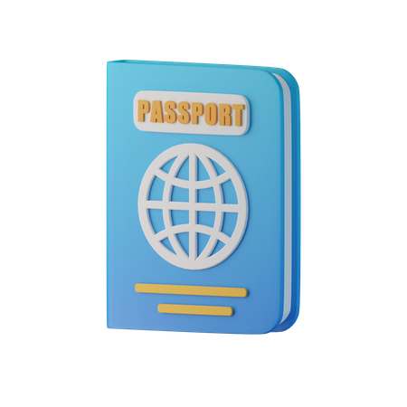 Pasaporte  3D Icon